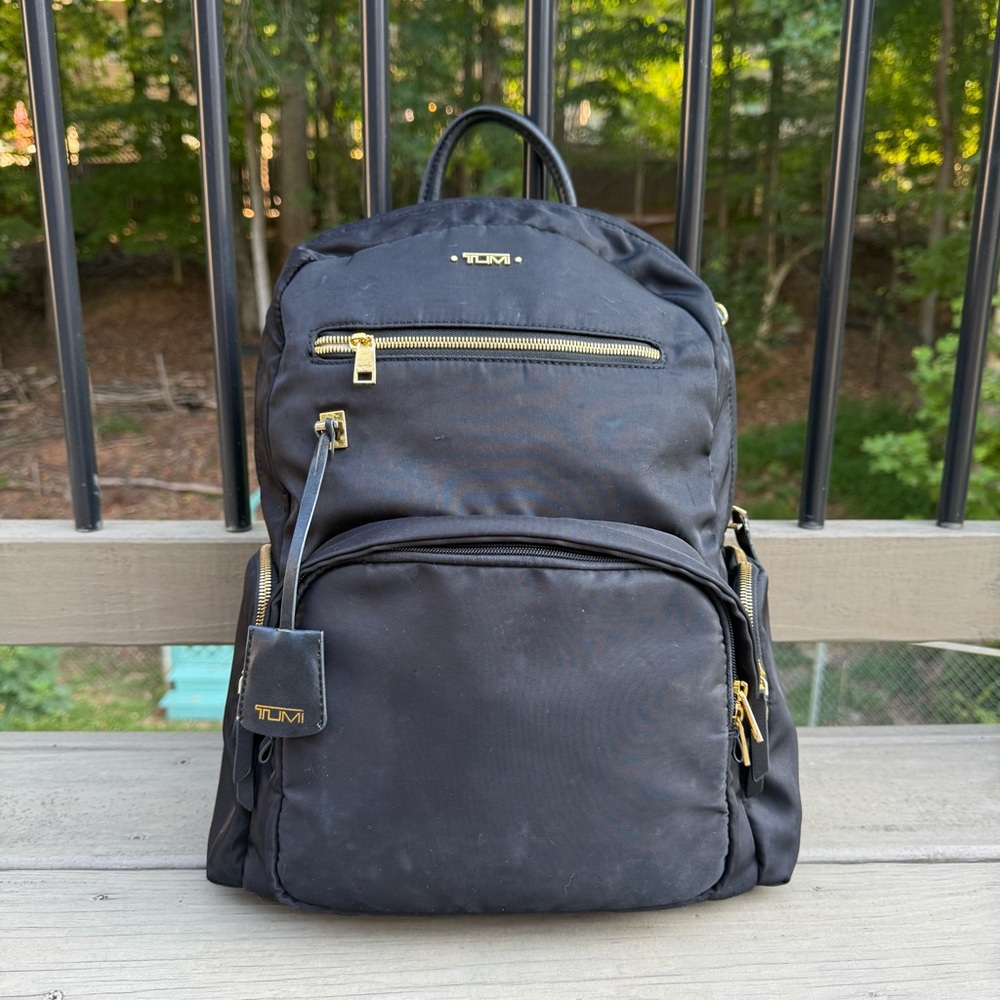 TUMI Voyageur Carson Laptop Backpack 15 Inch Computer Bag in Black